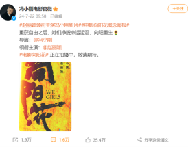 正在拍摄！赵丽颖领衔主演冯小刚新片《向阳·花》：概念海报出炉！